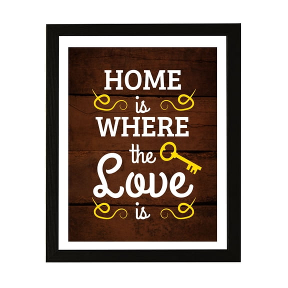 Designs ByLITA Home Is Where The Love Is, 5 x 7 Wall Print (Unframed) | Family Home Dcor