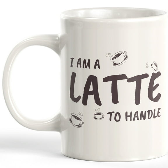 Designs ByLITA I Am A Latte To Handle 11oz Plastic Coffee Mug 3