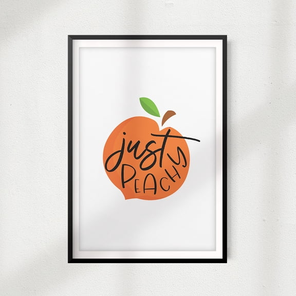 Designs ByLITA Just Peachy 8 x 10 UNFRAMED Print Décor Wall Art