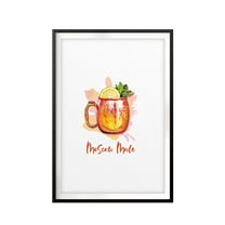 Designs ByLITA Moscow Mule Watercolor 5 x 7 UNFRAMED Print Drinking Wall Art
