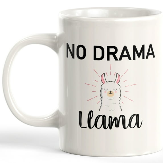 Designs ByLITA No Drama Llama 11oz Plastic Coffee Mug
