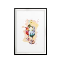 Designs ByLITA Ornate Cocktails 5 x 7 UNFRAMED Print Drinking Wall Art