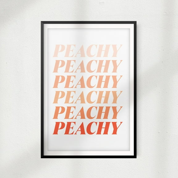 Designs ByLITA Peachy 8 x 10 UNFRAMED Print Décor Wall Art