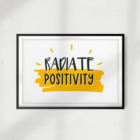Designs ByLITA Radiate Positivity 5 x 7 UNFRAMED Print Décor Wall Art