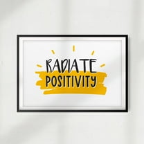 Designs ByLITA Radiate Positivity 5 x 7 UNFRAMED Print Décor Wall Art