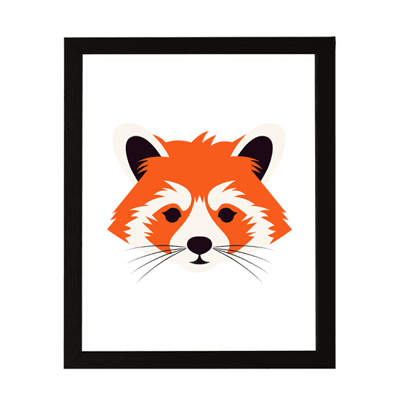 Designs ByLITA Red Panda, 5 x 7 Wall Print Animals (Unframed) | Family Presents | Bedroom | Stylish Kindergarten Decor