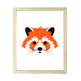 thumbnail image 1 of Designs ByLITA Red Panda, 8 x 10 Wooden Wall Print Animals (Framed) | Family Presents | Bedroom | Stylish Kindergarten Decor, 1 of 4