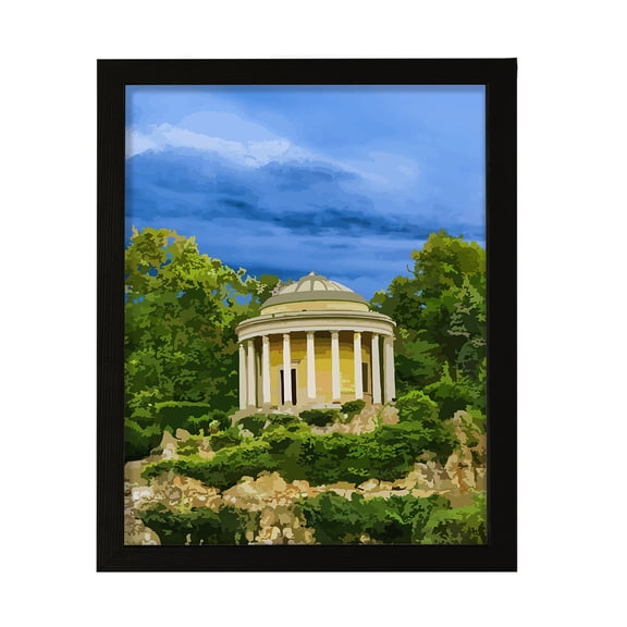 Designs ByLITA Secluded Ancient Temple, 5 x 7 Wall Print Inspirational (Unframed) | Old Masterpieces | Stylish Modern Decoration For The Home and Office