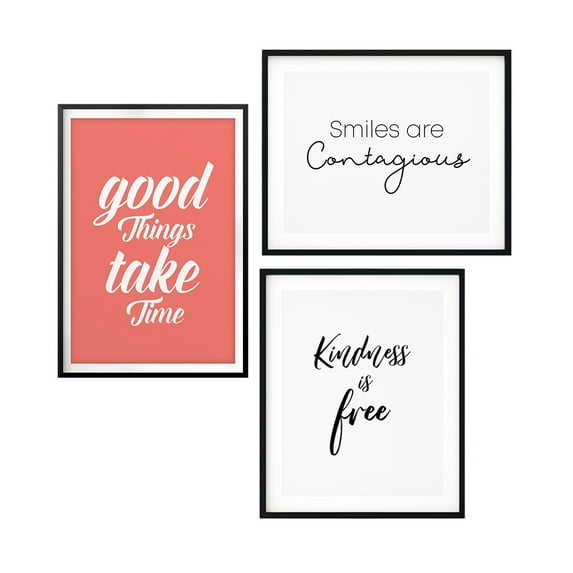 Designs ByLITA Small Advice Wall 11 x 14" Wall Art UNFRAMED Print (3 Pack)