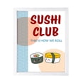 thumbnail image 1 of Designs ByLITA Sushi Club This Is How We Roll, 11 x 14 White Framed Print Inspirational Wall Art | Decoration For Sushi Lovers, 1 of 6