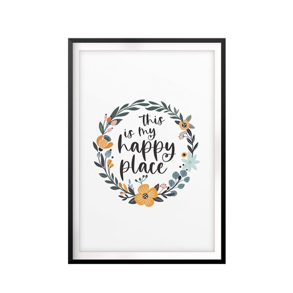 Designs ByLITA This Is My Happy Place 8 x 10 UNFRAMED Print Inspirational Wall Art
