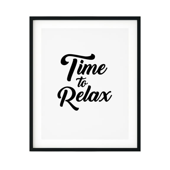 Designs ByLITA Time To Relax 11 x 14 UNFRAMED Print Novelty Decor Wall Art