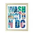 thumbnail image 1 of Designs ByLITA Washington, D.C. Inspirational, 11 x 14 Wooden Wall Print (Framed) | American Cities Stylish Home Decoration, 1 of 6
