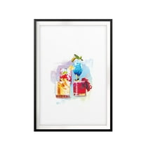 Designs ByLITA Watercolor Cocktails 5 x 7 UNFRAMED Print Drinking Wall Art