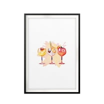 Designs ByLITA Watercolor Cocktails 8 x 10 UNFRAMED Print Drinking Wall Art