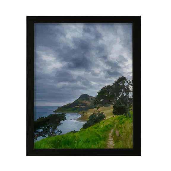 Designs ByLITA Wild Coastal Walk, 5 x 7 Wall Print Inspirational (Unframed) | Old Masterpieces | Stylish Modern Decoration For The Home and Office