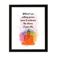 thumbnail image 1 of Designs ByLITA Without Rain Nothing Grows, Learn To Embrace The Storms Of Your Life. 11 x 14 Black Framed Wall Art Print | Buddhist Quotes Motivational Decor, 1 of 7