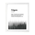 thumbnail image 1 of Designs ByLITA Y?gen Dictionary Definition Forest Design, 5 x 7 White Wall Print (Framed) | Inspirational Modern Art Decoration, 1 of 7