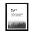 thumbnail image 1 of Designs ByLITA Y?gen Dictionary Definition Forest Design, 8 x 10 Black Wall Print (Framed) | Inspirational Modern Art Decoration, 1 of 7
