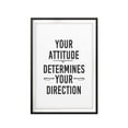 thumbnail image 1 of Designs ByLITA Your Attitude Determines Your Direction 11 x 14 UNFRAMED Print Motivational Fun Wall Art, 1 of 3