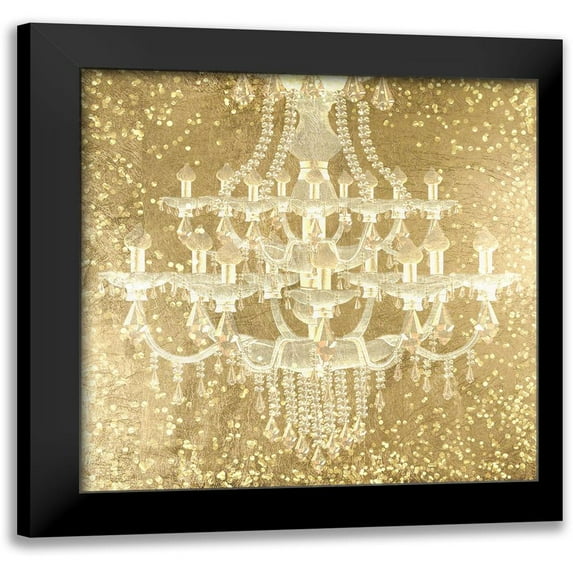 Designs, CAD 20x20 Black Modern Framed Museum Art Print Titled - Golden Runway