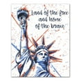 thumbnail image 1 of Creative Products Land of the Free and Home of the Brave 16x20 Canvas Wall Art, 1 of 5