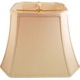 thumbnail image 1 of Designs Rectangle Cut Corner Lamp Shade - Beige - (5 x 6.5) x (8 x 12) x 10, 1 of 7
