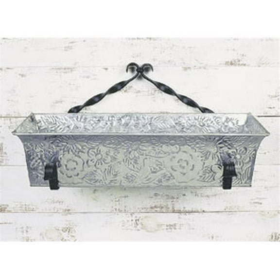 Designs Rectangular Galvanized Steel Flower Box Garden Planter