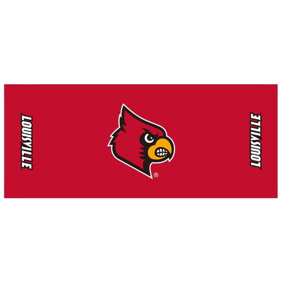 Kwik-Covers 2-Pack Collegiate 8’ Fitted Rectangular Plastic Cover for Table (96” x 30”) – Louisville, University of (red)