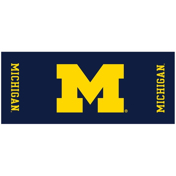 Kwik-Covers 2-Pack Collegiate 8’ Fitted Rectangular Plastic Cover for Table (96” x 30”) – Michigan, University of (dark blue)