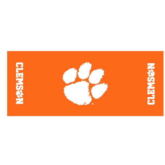 Kwik-Covers Collegiate 6 ft Fitted Rectangular Plastic Cover for Table (72” x 30”) - 2 Pack, Clemson University (orange)