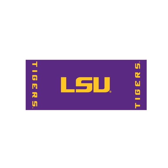 Kwik-Covers Collegiate 6 ft Fitted Rectangular Plastic Cover for Table (72” x 30”) - 2 Pack, Louisiana State University (purple)