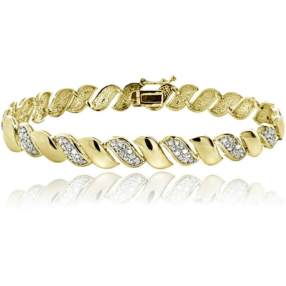 Designs by FMC San Marco Diamond Bracelet 0.50/7.5 ct. t.w. in Goldtone