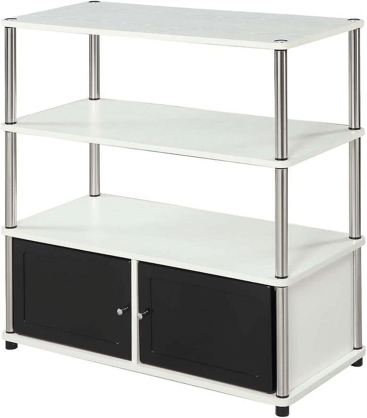Designs2go Highboy TV Stand With Storage And Shelves For Tvs