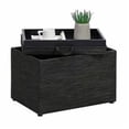 thumbnail image 1 of Designs4Comfort Accent Storage Ottoman with Reversible Tray, Dark Charcoal Grey, 1 of 1