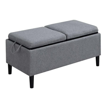 Designs4Comfort Magnolia Storage Ottoman with Trays - 32 x 16 x 17 in.