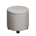 thumbnail image 1 of Designs4Comfort Round Accent Storage Ottoman - Vibrant & Versatile with Reversible Lid & Multifunctional Tray - Enhance Style & Functionality, 1 of 4