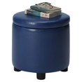thumbnail image 1 of Designs4Comfort Round Accent Storage Ottoman with Reversible Tray Lid, 1 of 9