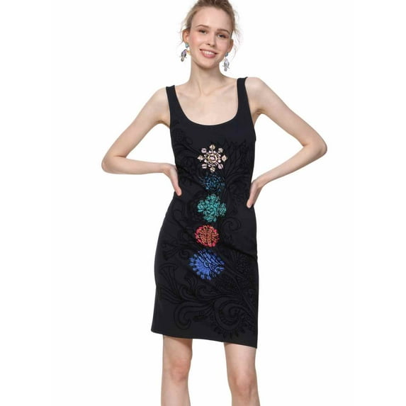 Desigual Women's Coque Dress, Black, 38