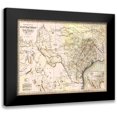 thumbnail image 1 of Desilver 18x15 Black Modern Framed Museum Art Print Titled - Texas and Northern Mexico - Desilver 1859, 1 of 5