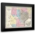 thumbnail image 1 of Desilver 18x15 Black Modern Framed Museum Art Print Titled - Texas and Part of Mexico - Desilver 1861, 1 of 5