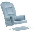 thumbnail image 1 of Lovote 5 in 1 Glider Rocker Replacement Cushions Set - Soft Thicken Velevt Rocking Chair Cushion with Ottoman Cover for Indoor Nursery Glider Rocking Chair, Blue, 1 of 8