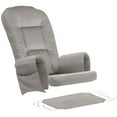 thumbnail image 1 of Lovote 5 in 1 Glider Rocker Replacement Cushions Set - Soft Thicken Velvet Rocking Chair Cushion with Ottoman Cover for Indoor Nursery Glider Rocking Chair, Gray, 1 of 8
