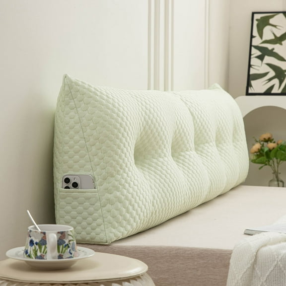 Lovote Comfort Wedge Headboard Pillow - Plush Supportive Backrest for Reading & Relaxing