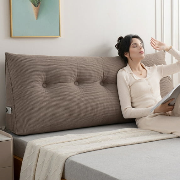 Lovote Triangle Headboard Pillow Full Filling Backrest Positioning Support Wedge Pillow