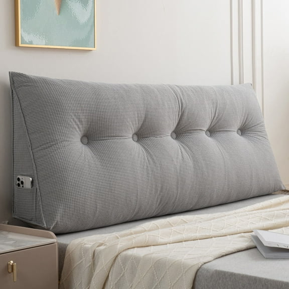 Lovote Triangle Headboard Pillow Full Filling Backrest Positioning Support Wedge Pillow