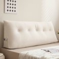 thumbnail image 1 of Lovote Triangular Headboard Pillow with Side Pockets, Chenille Fabric, Bed Rest Reading Pillow, Removable & Washable Cover, Daybed Wedge Pillow for Twin Beds, 1 of 7