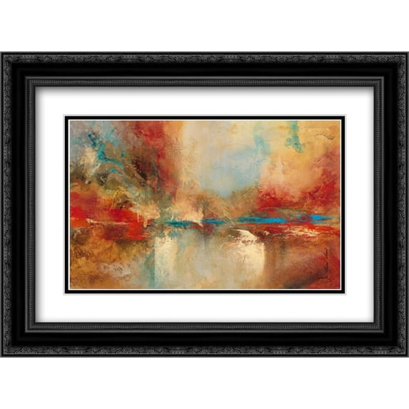 Desire 2x Matted 24x18 Black Ornate Framed Art Print by Villarreal Villarreal, Gabriela