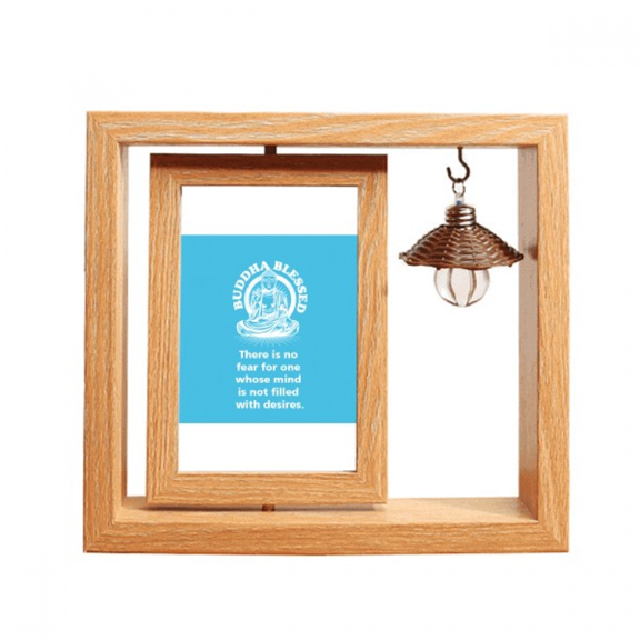 Desire Fear Influence Overflow Wooden Rotating Picture Photo Frame 4x6