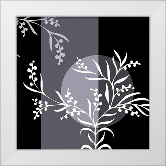 Desire, Magalie 15x15 White Modern Wood Framed Museum Art Print Titled - Crepuscule floral I